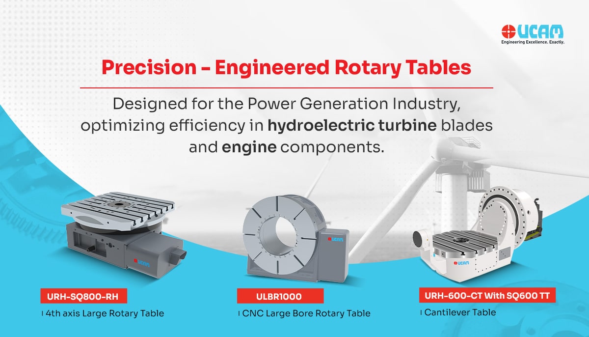 Optimize Hydroelectric Power Generation with UCAM’s Advanced CNC Rotary Tables